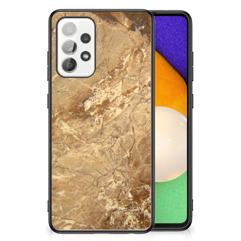 Samsung Galaxy A52 | A52s (5G/4G) Marmeren Print Telefoonhoesje Marmer Creme