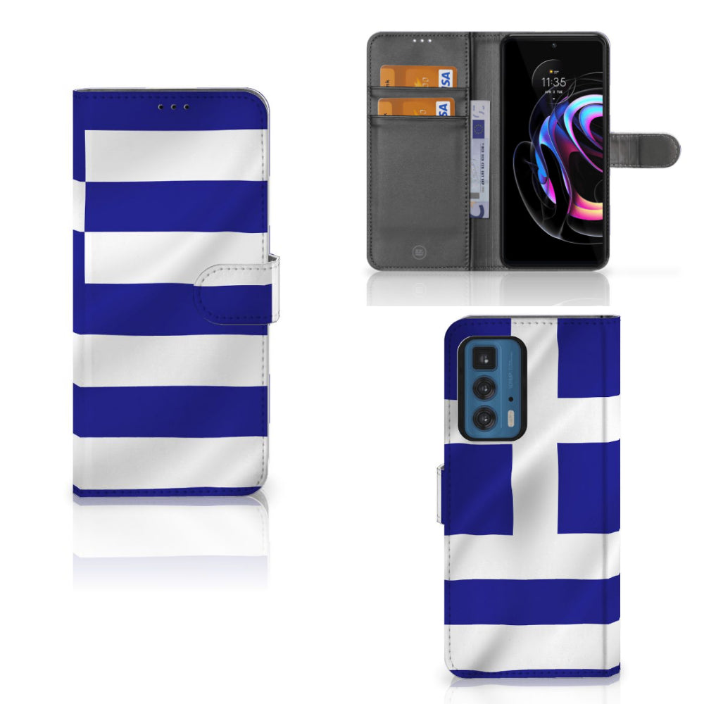 Motorola Edge 20 Pro Bookstyle Case Griekenland