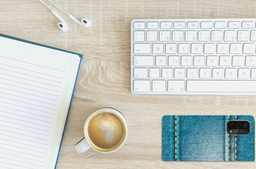 OPPO A54 5G | A74 5G | A93 5G Hippe Standcase Jeans - B2C Telecom