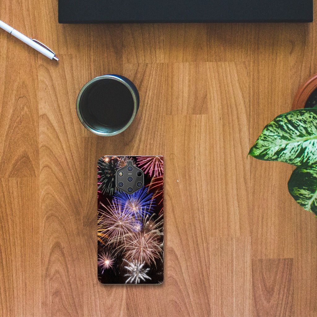 Nokia 9 PureView Hippe Standcase Vuurwerk