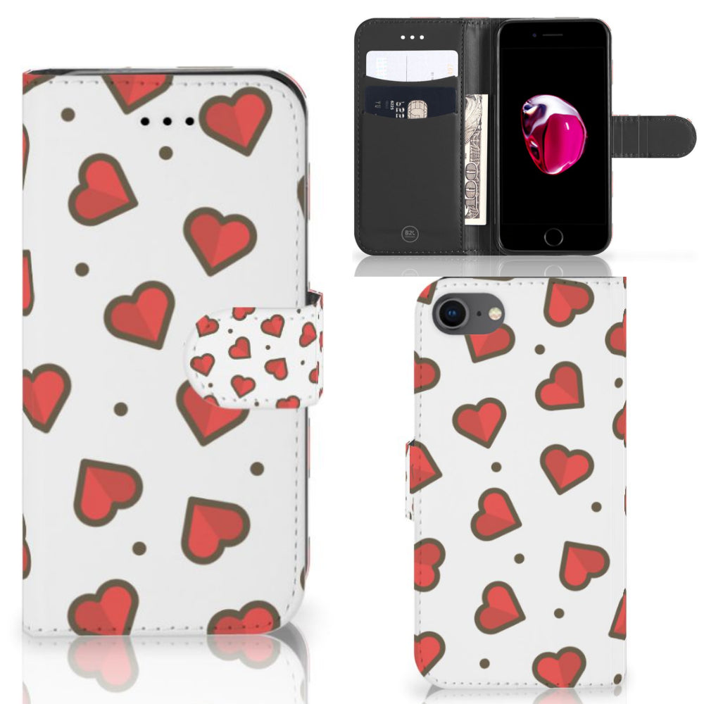 iPhone 7 | 8 | SE (2020) | SE (2022) Telefoon Hoesje Hearts