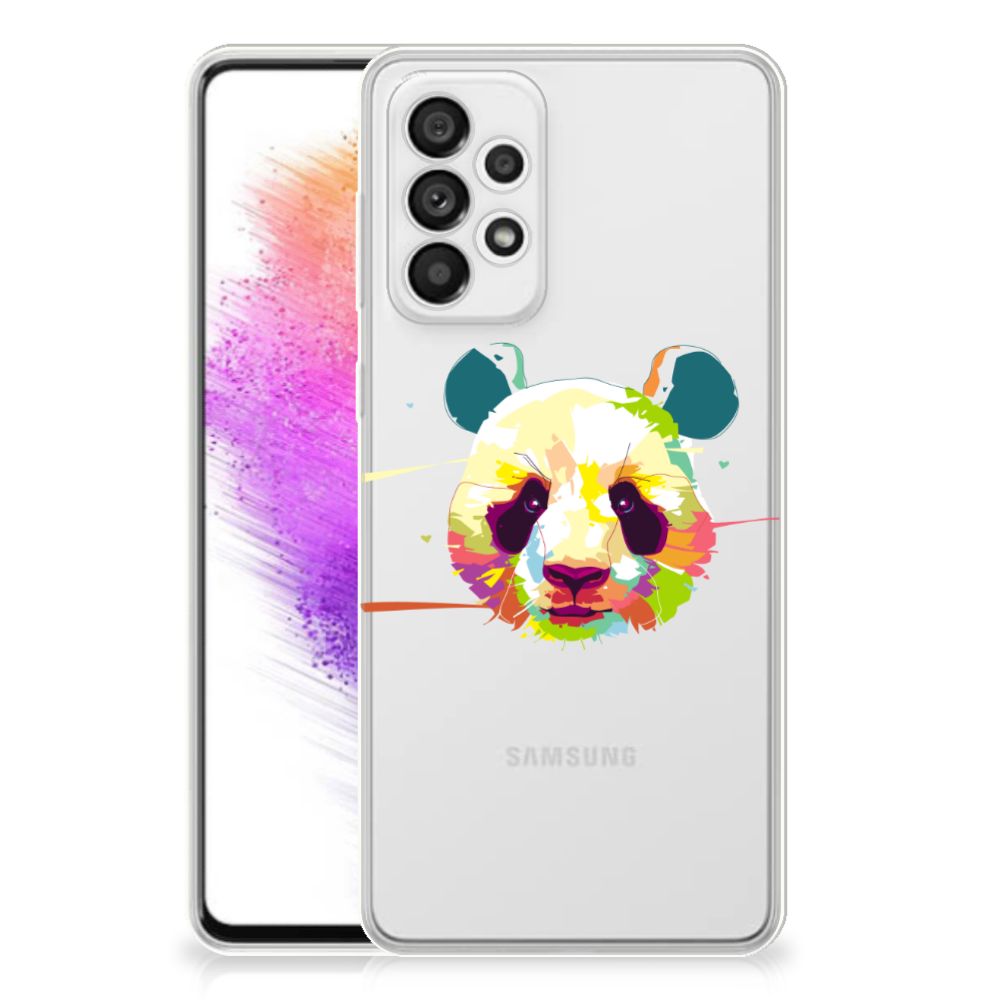 Samsung Galaxy A73 5G Telefoonhoesje met Naam Panda Color B2C Telecom