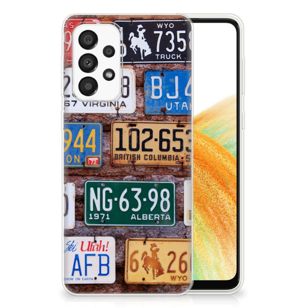 Samsung Galaxy A33 5G Siliconen Hoesje met foto Kentekenplaten B2C Telecom