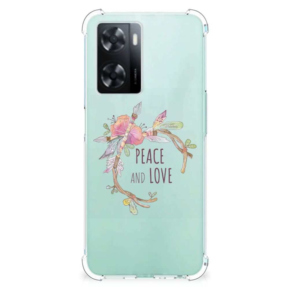 OPPO A57 | A57s | A77 4G Stevig Bumper Hoesje Boho Text B2C Telecom