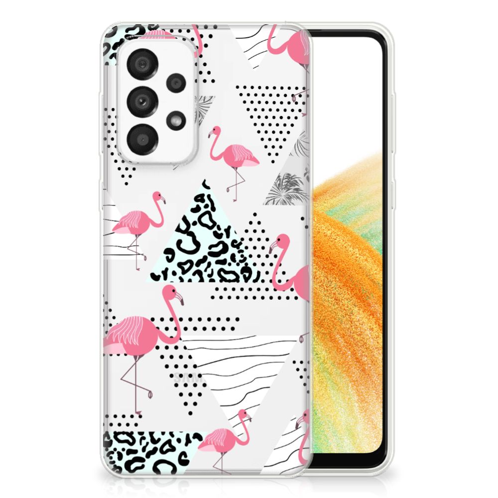 Samsung Galaxy A33 5G TPU Hoesje Flamingo Triangle B2C Telecom