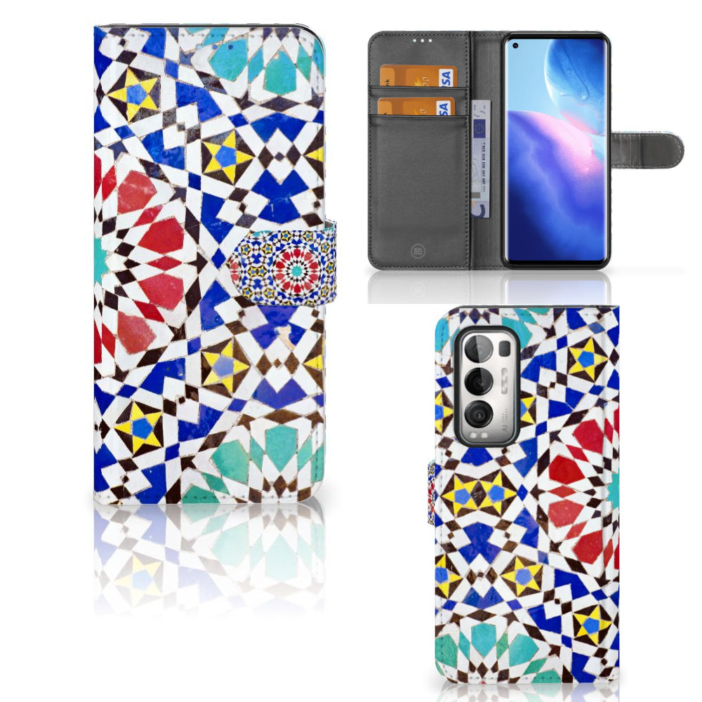 OPPO Find X3 Neo 5G Bookcase Mozaïek