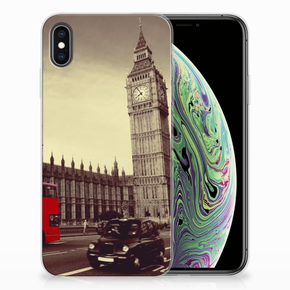 Apple iPhone Xs Max Siliconen Back Cover Londen