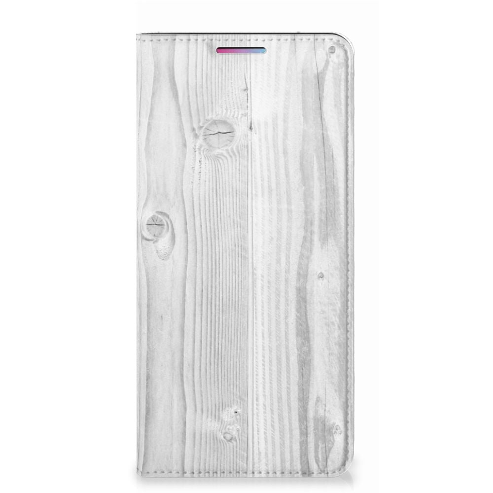 Motorola Moto G60s Book Wallet Case White Wood - B2C Telecom