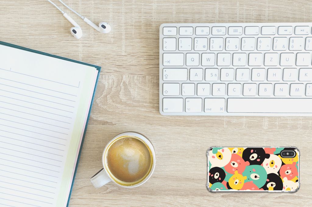 Apple iPhone X | Xs Stevig Bumper Hoesje Bears
