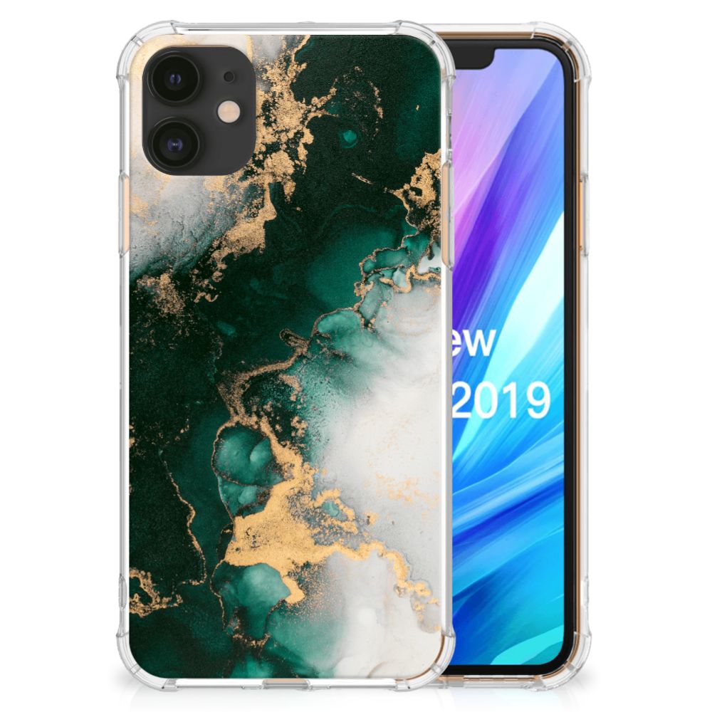 Anti-Shock Hoesje voor Apple iPhone 11 Marmer Groen B2C Telecom
