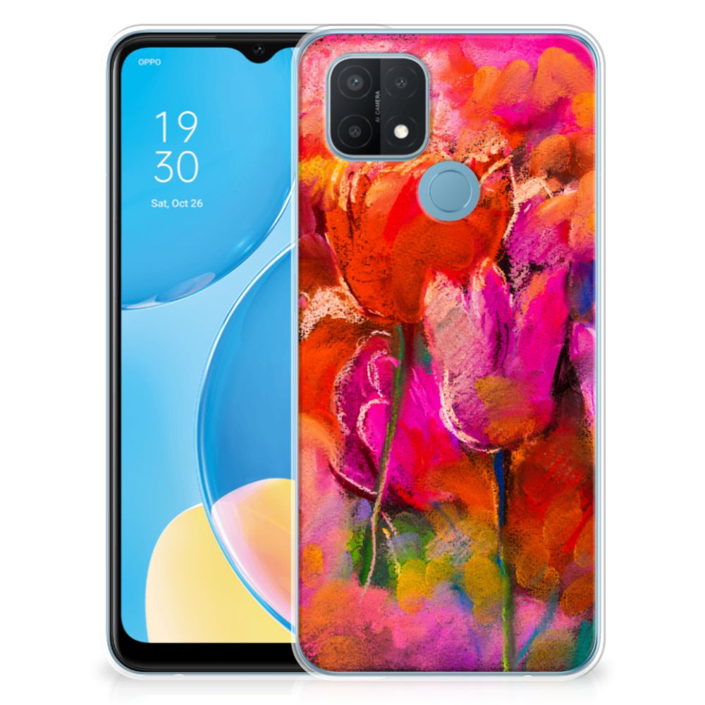 Hoesje maken OPPO A15 Tulips B2C Telecom