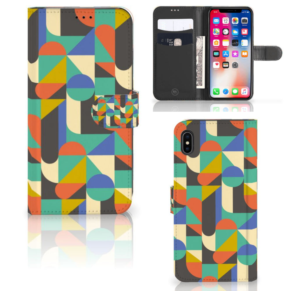 Apple iPhone Xs Max Telefoon Hoesje Funky Retro