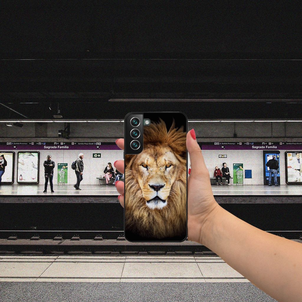 Samsung Galaxy S22 Plus Dierenprint Telefoonhoesje Leeuw B2C Telecom