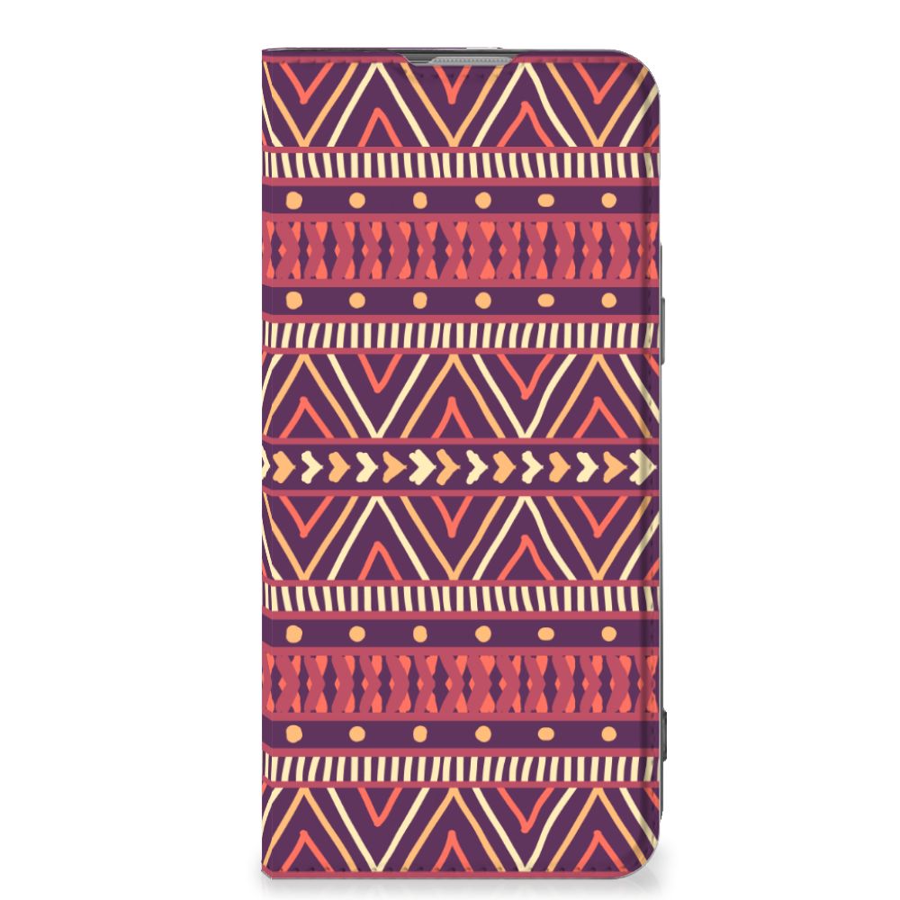 OnePlus Nord 2T Hoesje met Magneet Aztec Paars - B2C Telecom