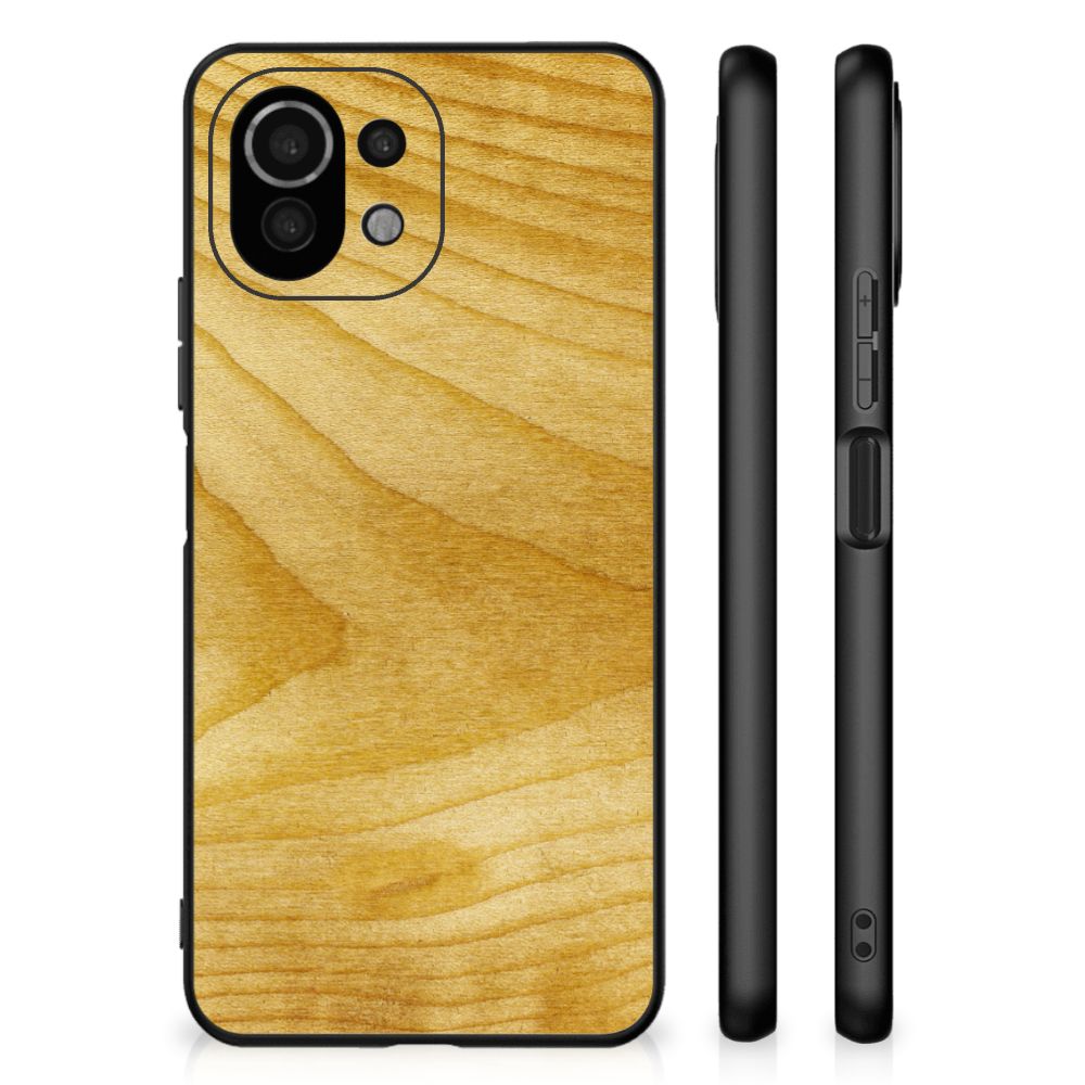 Xiaomi 11 Lite 5G NE | Mi 11 Lite Houten Print Telefoonhoesje Licht Hout B2C Telecom