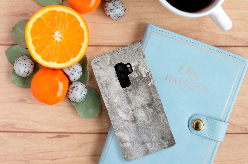 Samsung Galaxy S9 Plus Standcase Beton Print