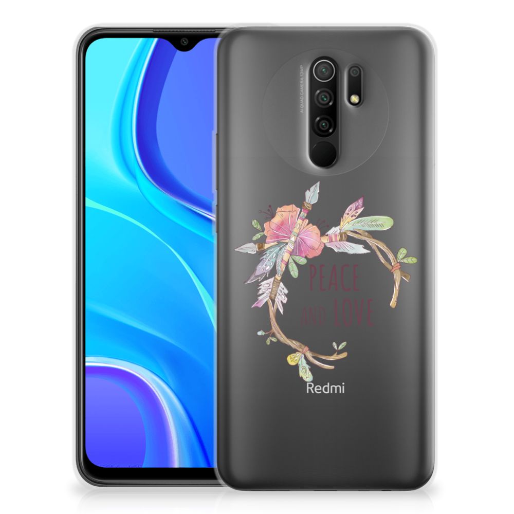 Xiaomi Redmi 9 Telefoonhoesje met Naam Boho Text B2C Telecom