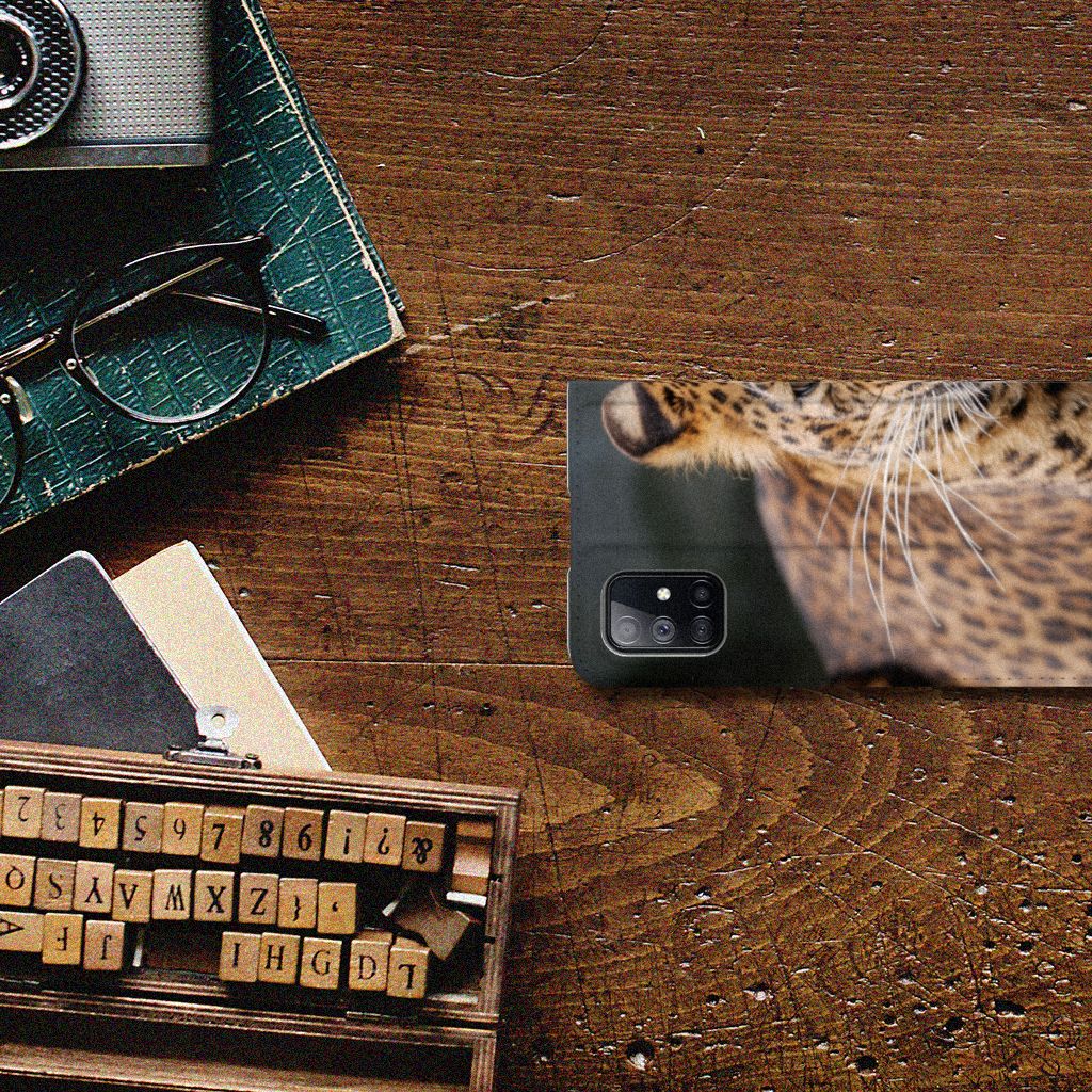 Samsung Galaxy M51 Hoesje maken Luipaard - B2C Telecom