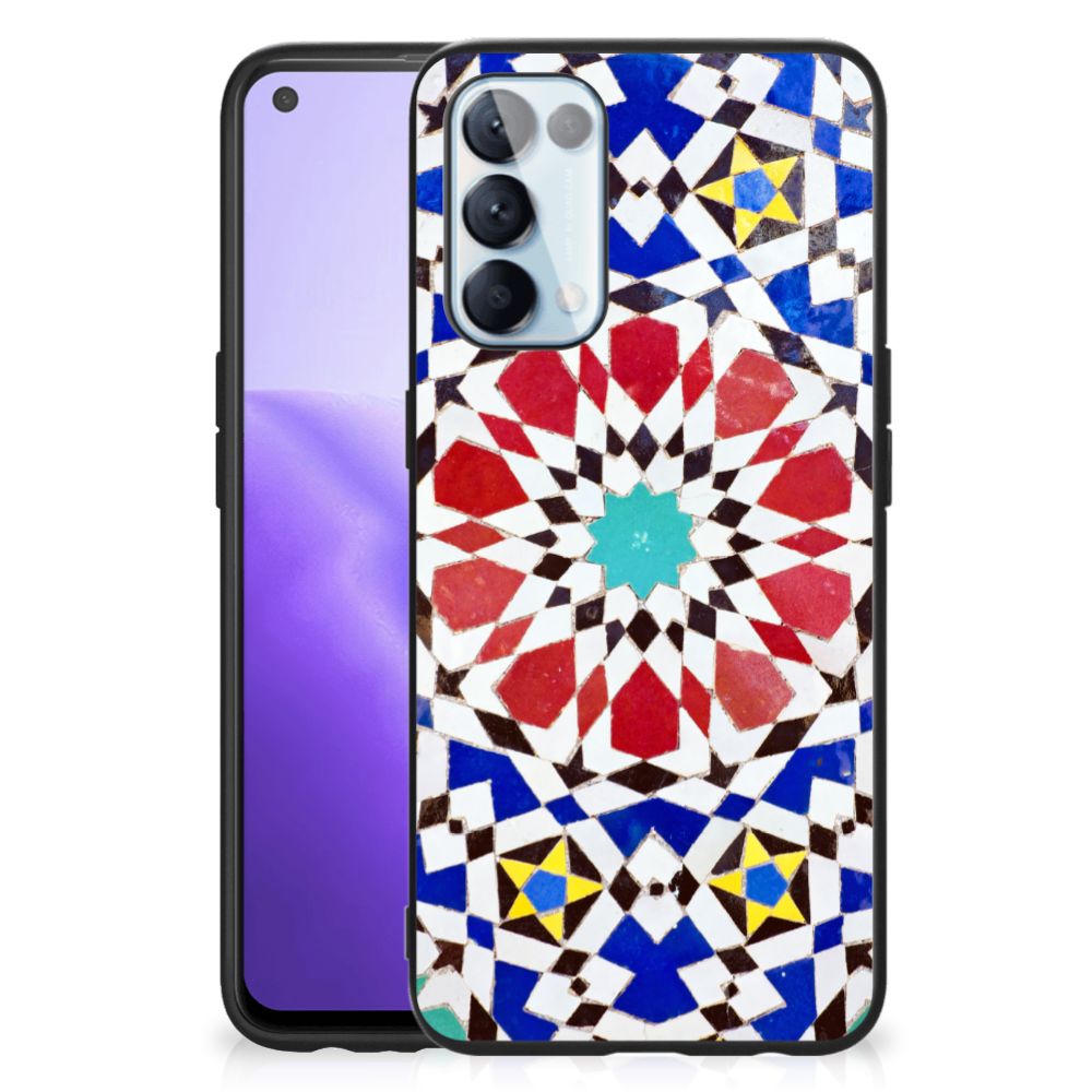 OPPO Reno5 5G | Find X3 Lite Marmeren Print Telefoonhoesje Mozaïek