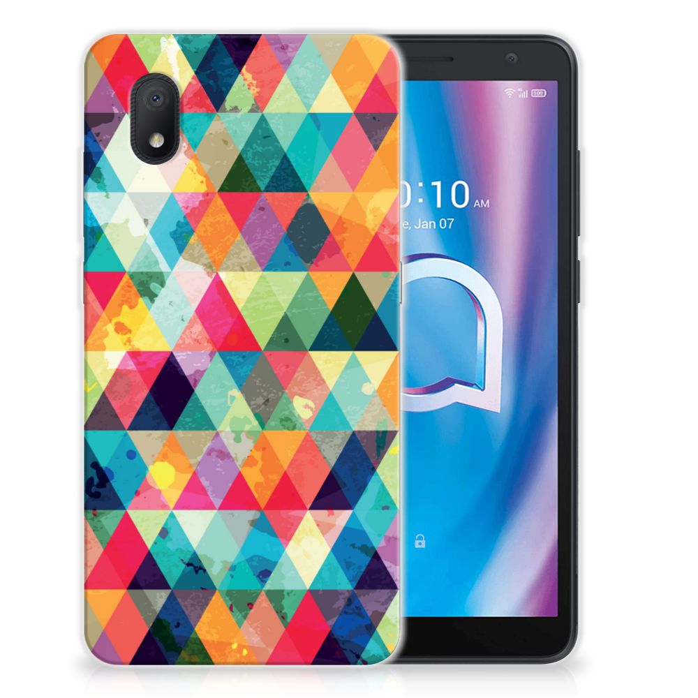 Alcatel 1B (2020) TPU bumper Geruit