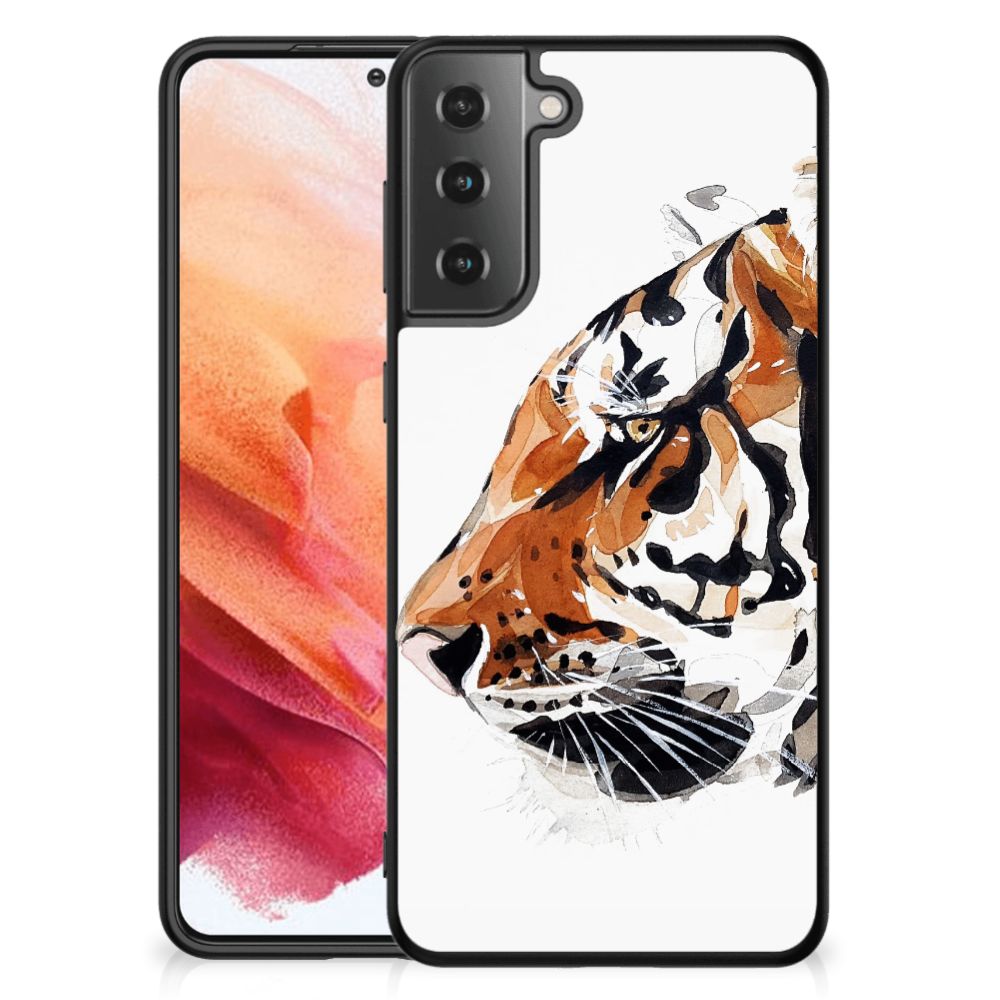 Kleurrijke Telefoonhoesje Samsung Galaxy S21 Watercolor Tiger