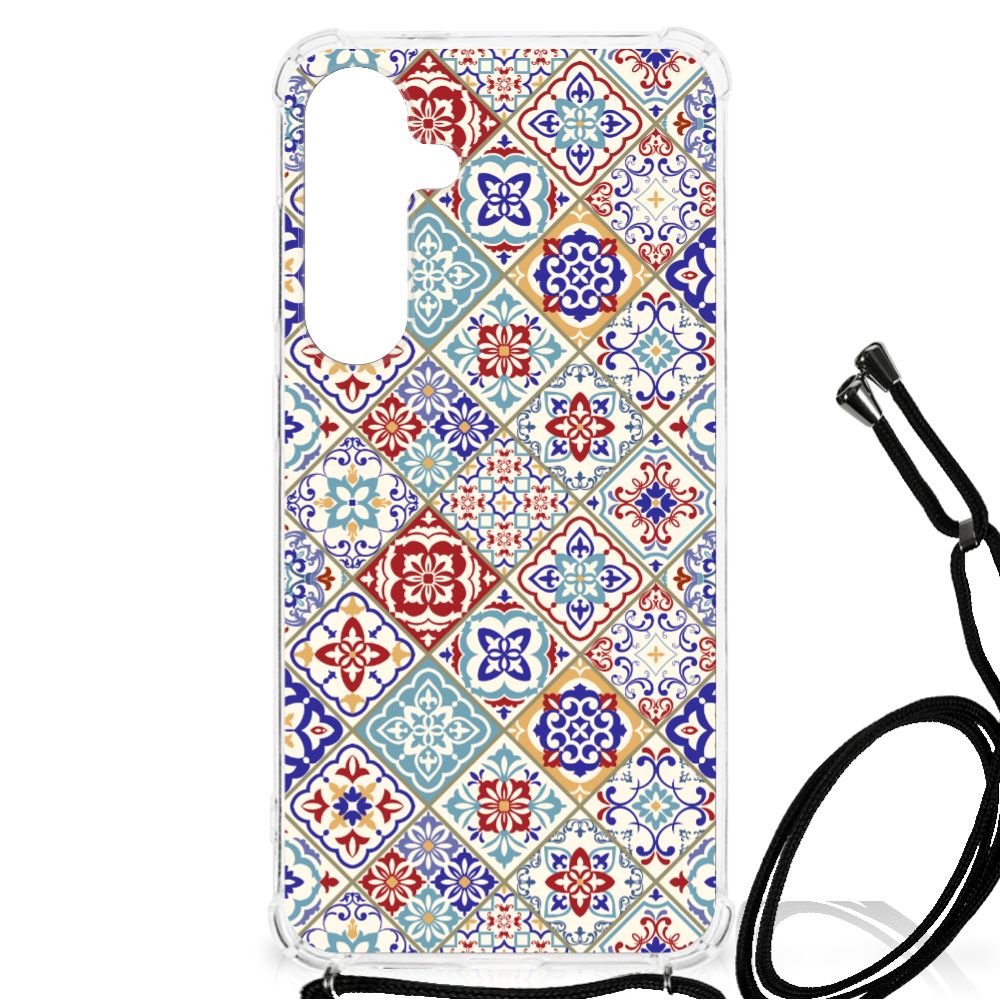 Samsung Galaxy S24 Plus Anti-Shock Hoesje Tiles Color
