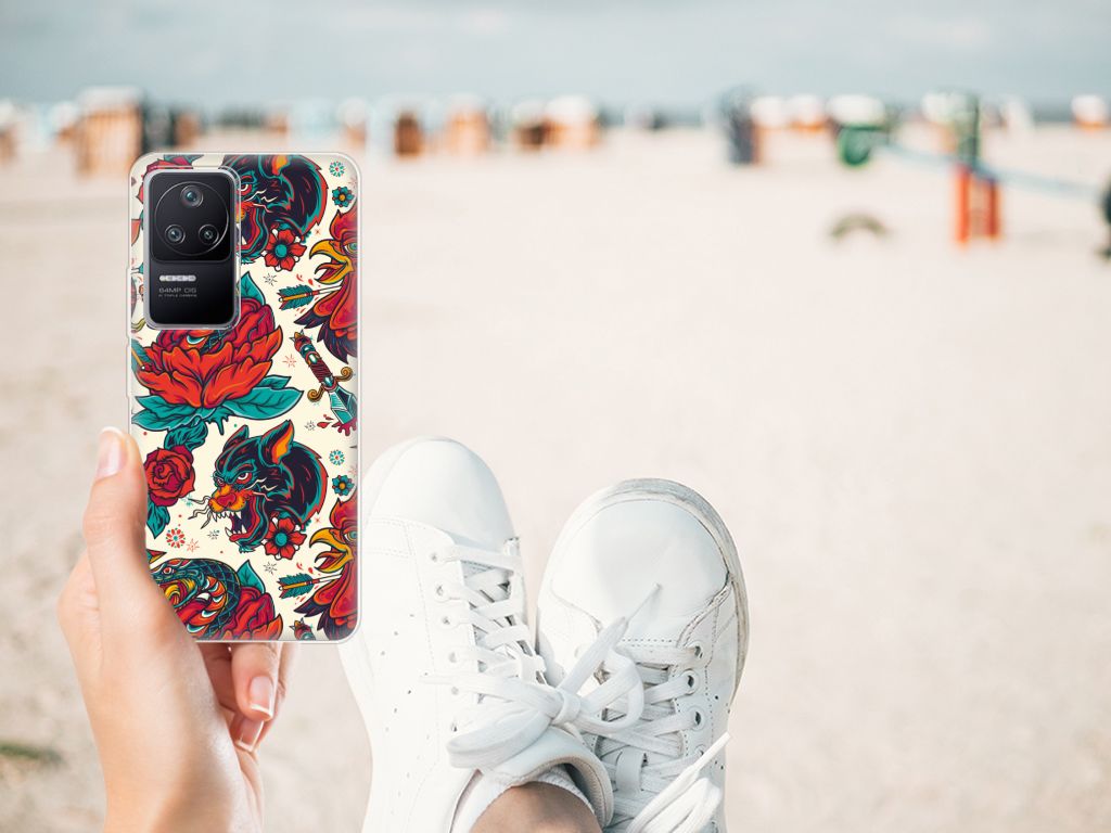 Siliconen Hoesje met foto voor Xiaomi Poco F4 Old Skool B2C Telecom