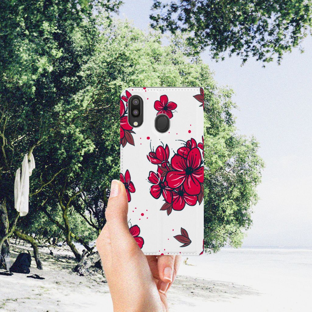 Samsung Galaxy M20 Smart Cover Blossom Red