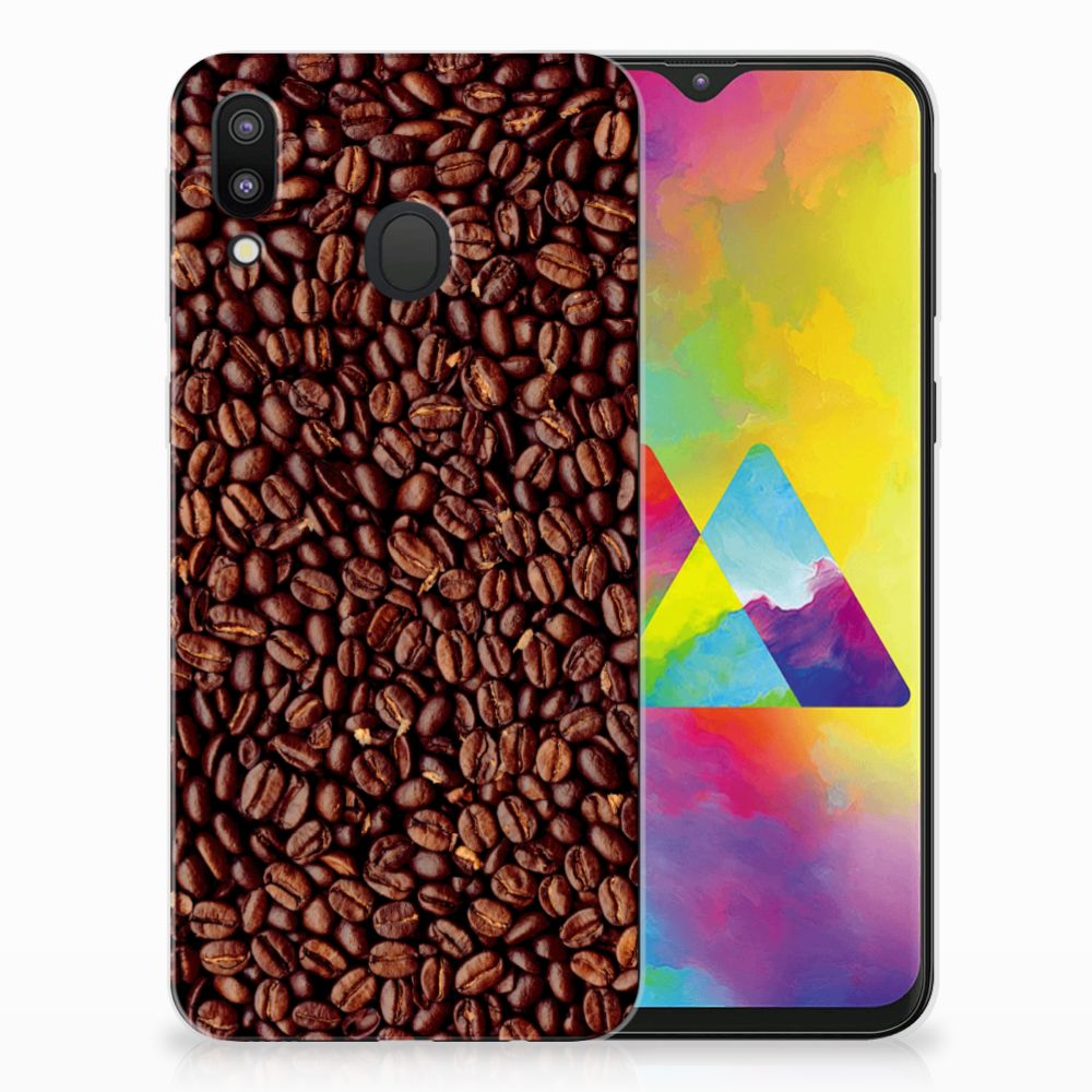 Samsung Galaxy M20 (Power) Siliconen Case Koffiebonen