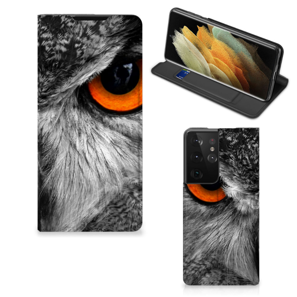 Samsung Galaxy S21 Ultra Hoesje maken Uil - B2C Telecom