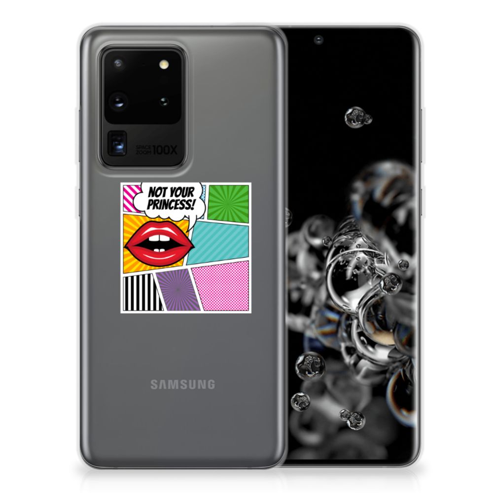 Samsung Galaxy S20 Ultra Silicone Back Cover Popart Princess