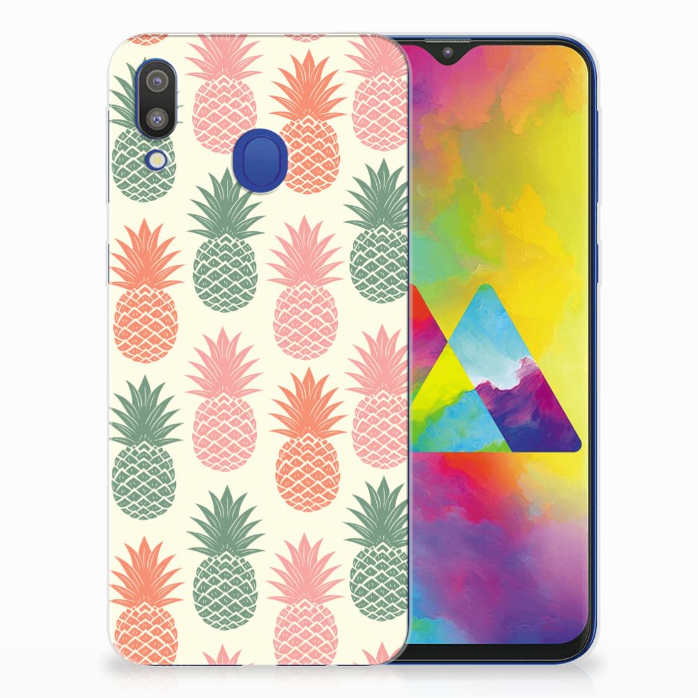 Samsung Galaxy M20 (Power) Siliconen Case Ananas