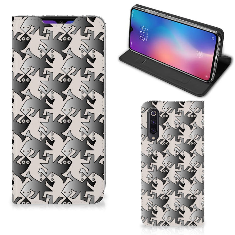 Xiaomi Mi 9 Hoesje maken Salamander Grey