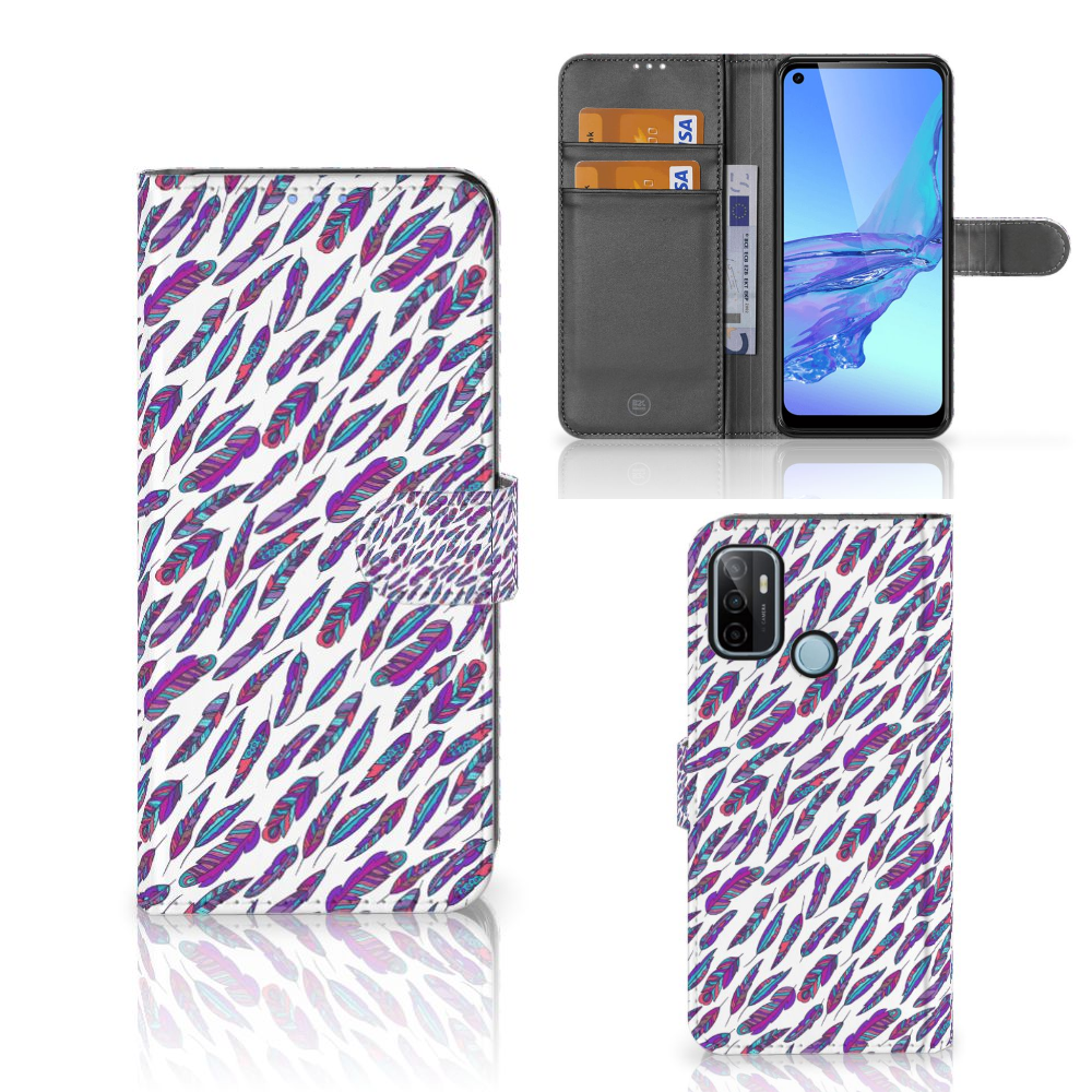 OPPO A53 | OPPO A53s Telefoon Hoesje Feathers Color