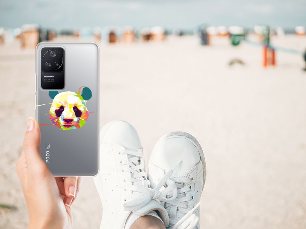 Xiaomi Poco F4 Telefoonhoesje met Naam Panda Color B2C Telecom
