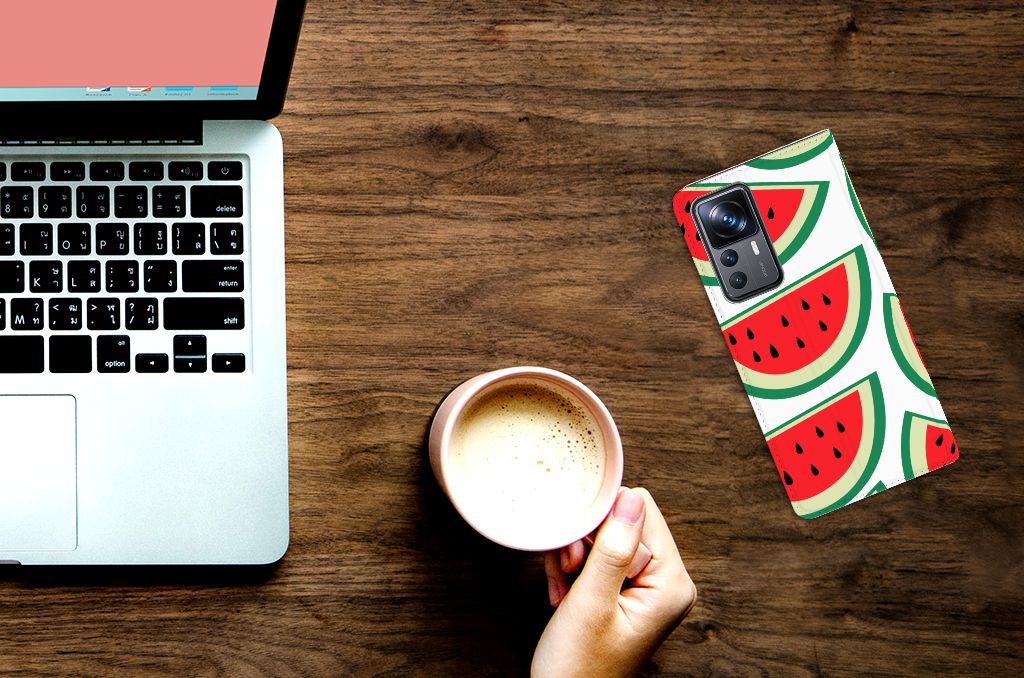 Xiaomi 12T | 12T Pro Flip Style Cover Watermelons - B2C Telecom