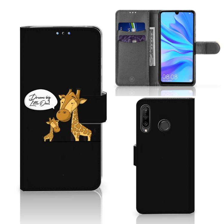 Huawei P30 Lite (2020) Leuk Hoesje Giraffe