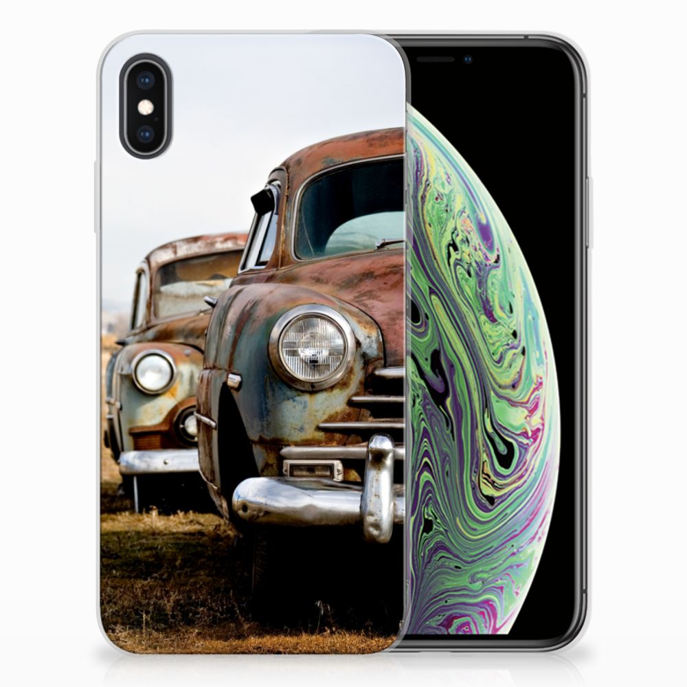 Apple iPhone Xs Max Siliconen Hoesje met foto Vintage Auto