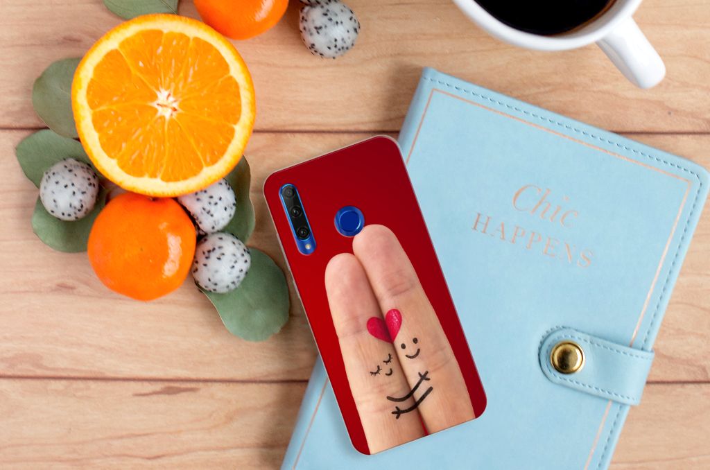 Honor 20 Lite Silicone Back Cover Liefde - Origineel Romantisch Cadeau