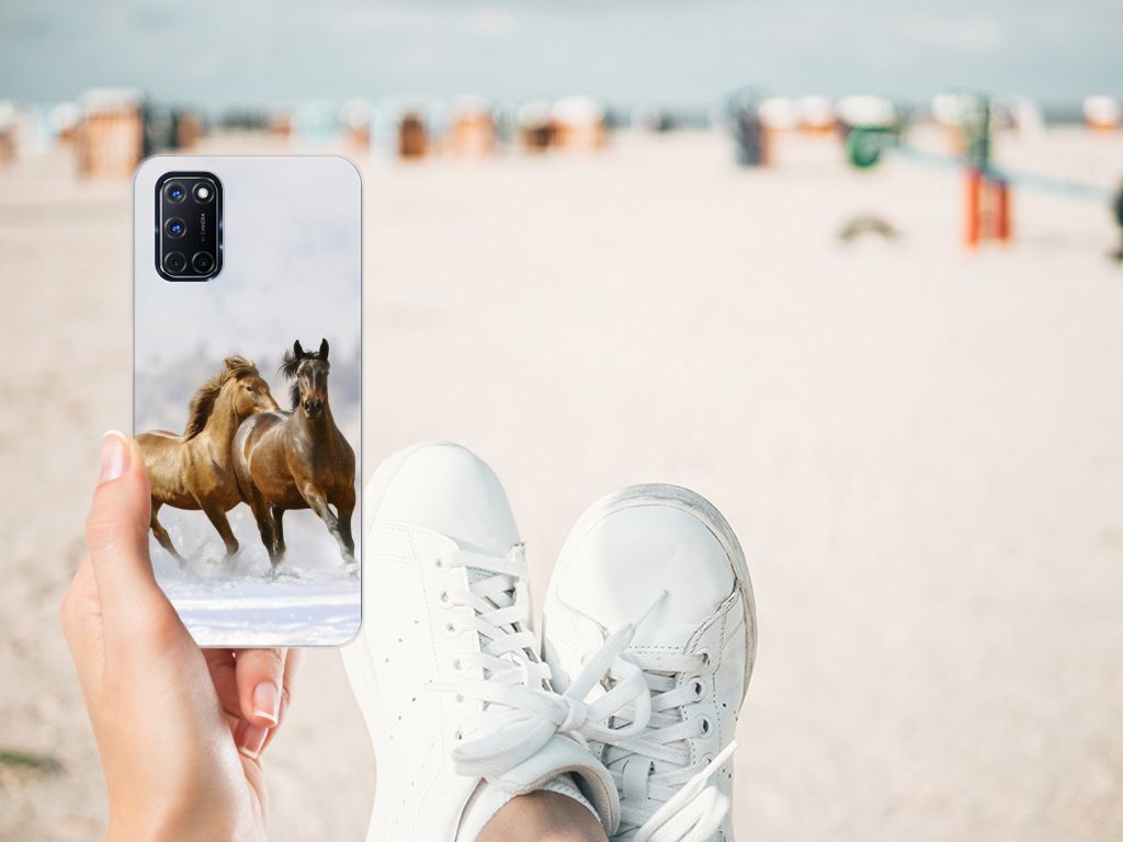 OPPO A52 | A72 TPU Hoesje Paarden B2C Telecom