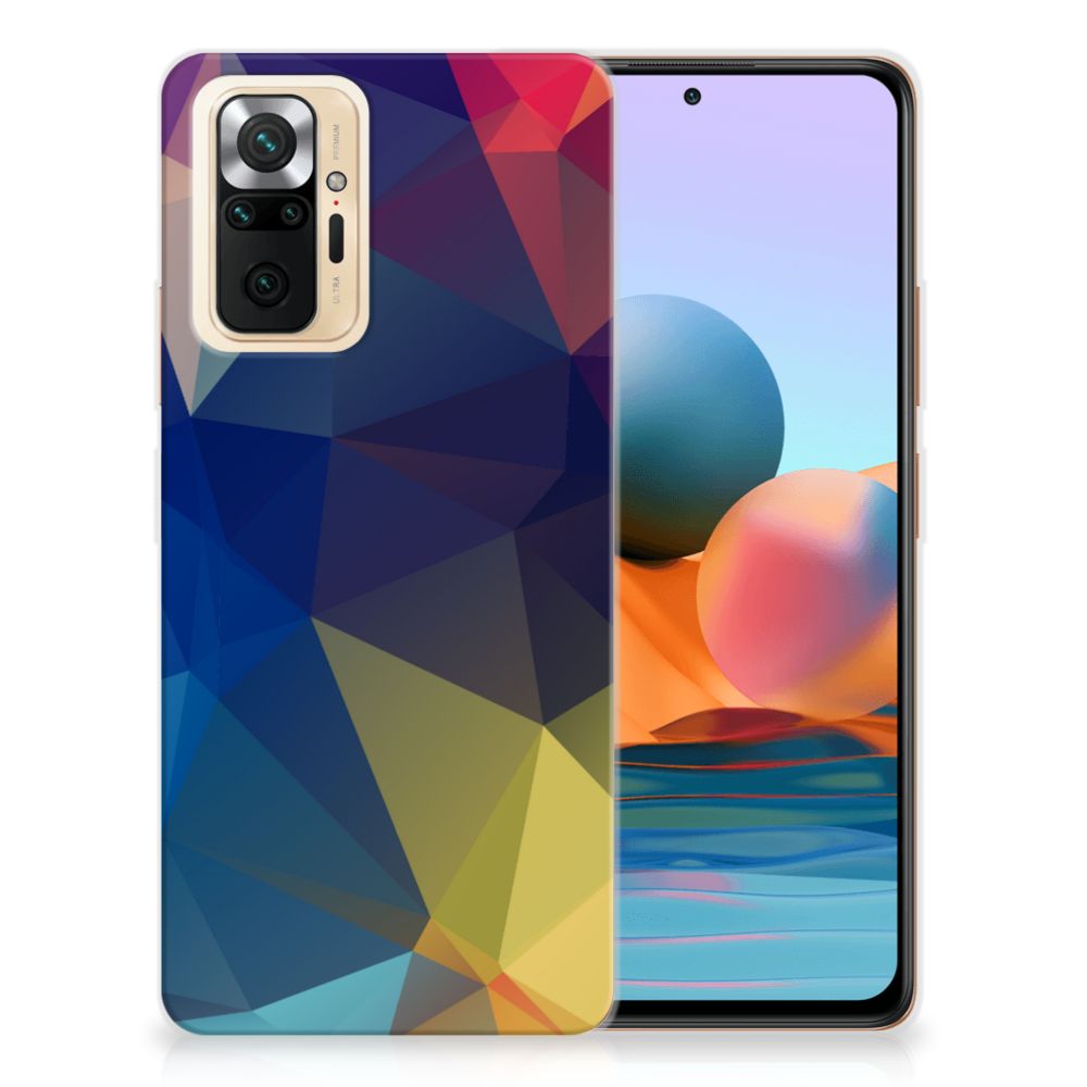 Xiaomi Redmi Note 10 Pro TPU Hoesje Polygon Dark B2C Telecom