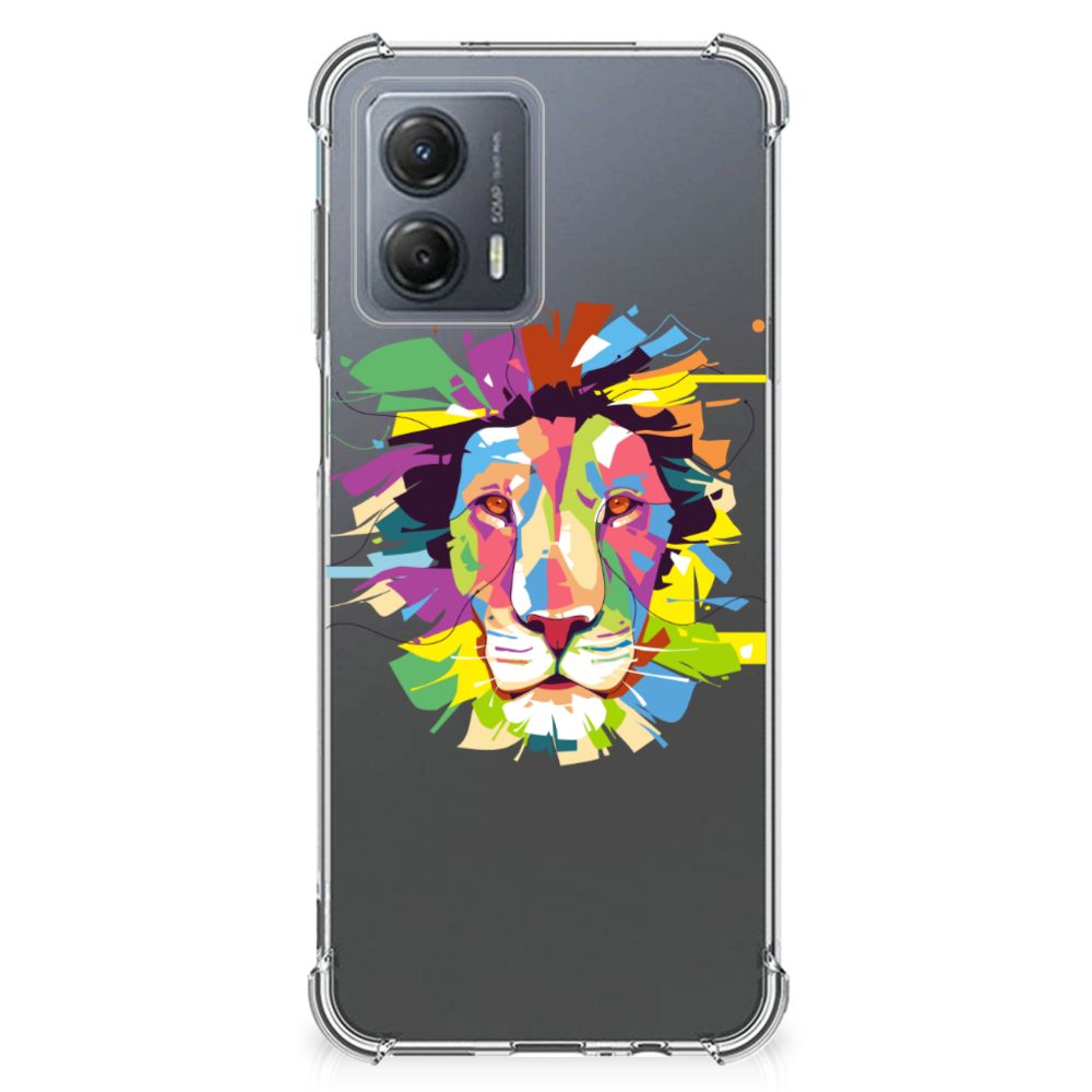 Motorola Moto G53 Stevig Bumper Hoesje Lion Color B2C Telecom