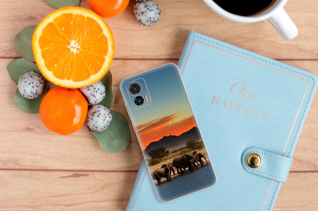 Motorola Edge 30 Neo TPU Hoesje Olifanten B2C Telecom
