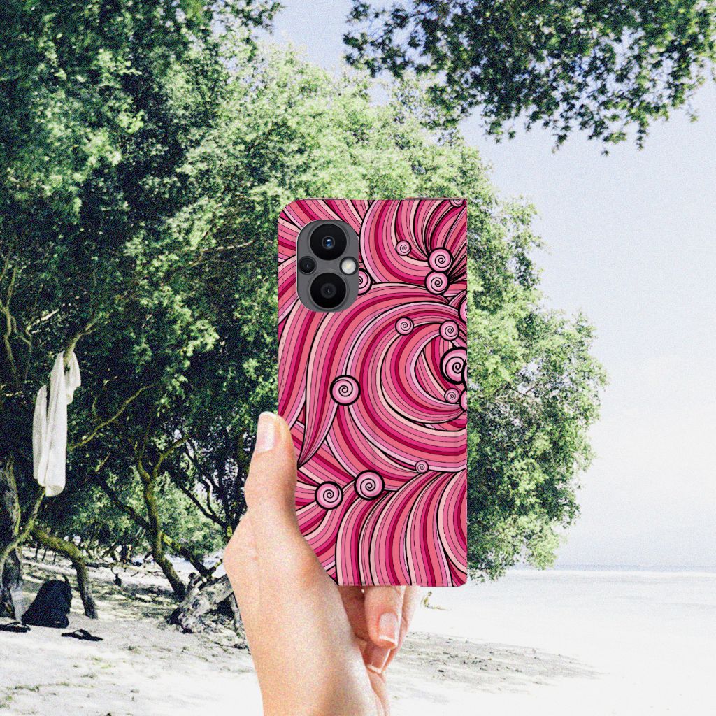 OPPO Reno8 Lite Bookcase Swirl Pink - B2C Telecom