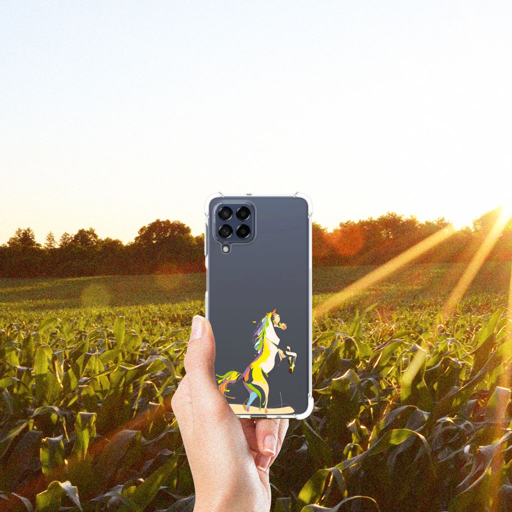 Samsung Galaxy M53 Stevig Bumper Hoesje Horse Color B2C Telecom