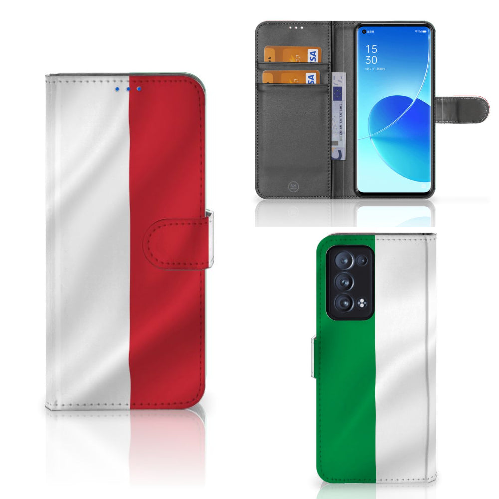 OPPO Reno 6 Pro Plus 5G Bookstyle Case Italië