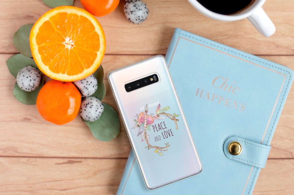Samsung Galaxy S10 Plus Telefoonhoesje met Naam Boho Text
