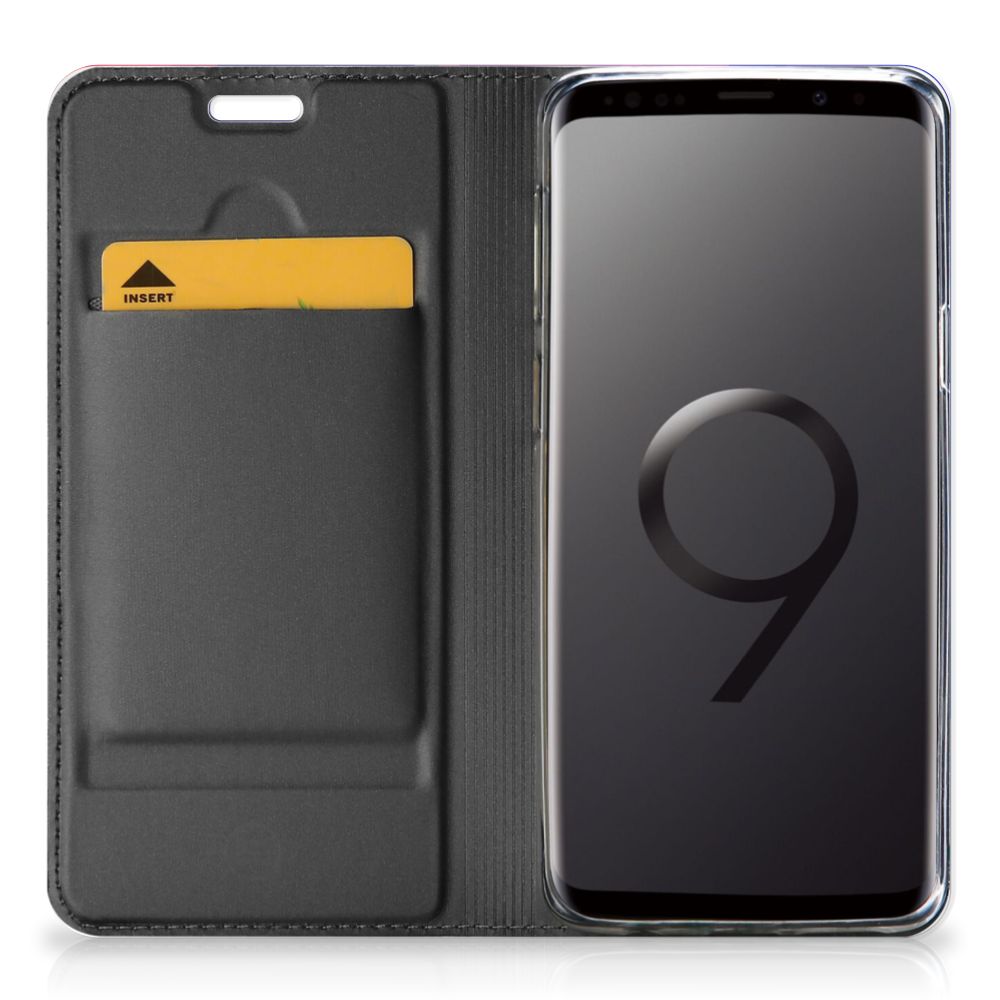 Samsung Galaxy S9 Stand Case Polygon Dark