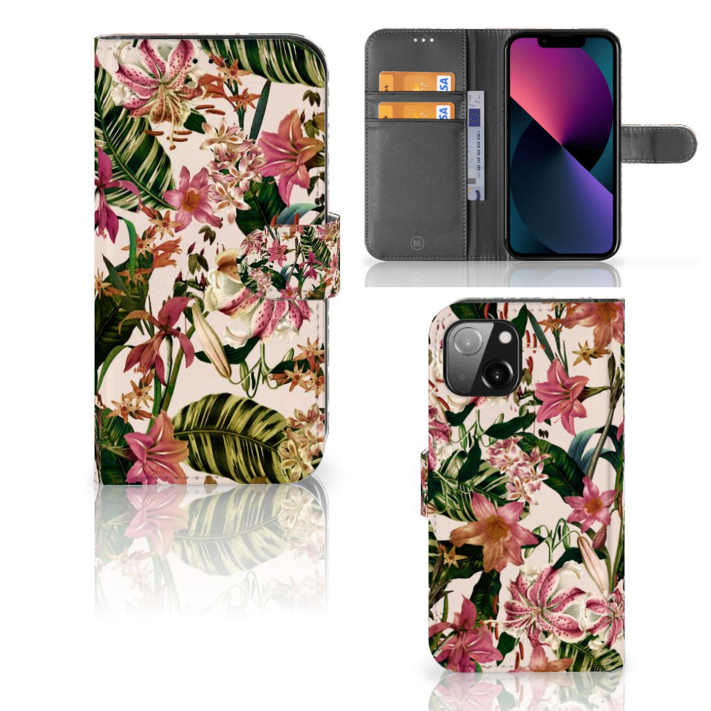 Apple iPhone 13 Hoesje Flowers