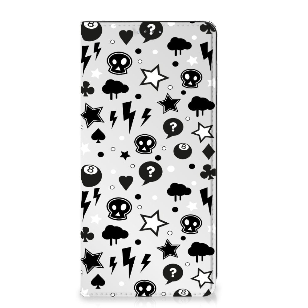 Mobiel BookCase OPPO A17 Silver Punk - B2C Telecom
